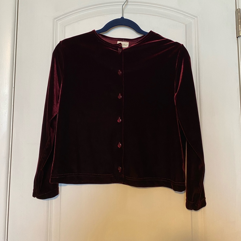 K.C. Parker Kids Velour Cardigan